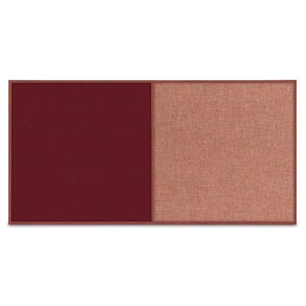Enclosed Corkboard, 3 Door, 96"x48", 4" Fra, UV3413-SATIN-AMETHY